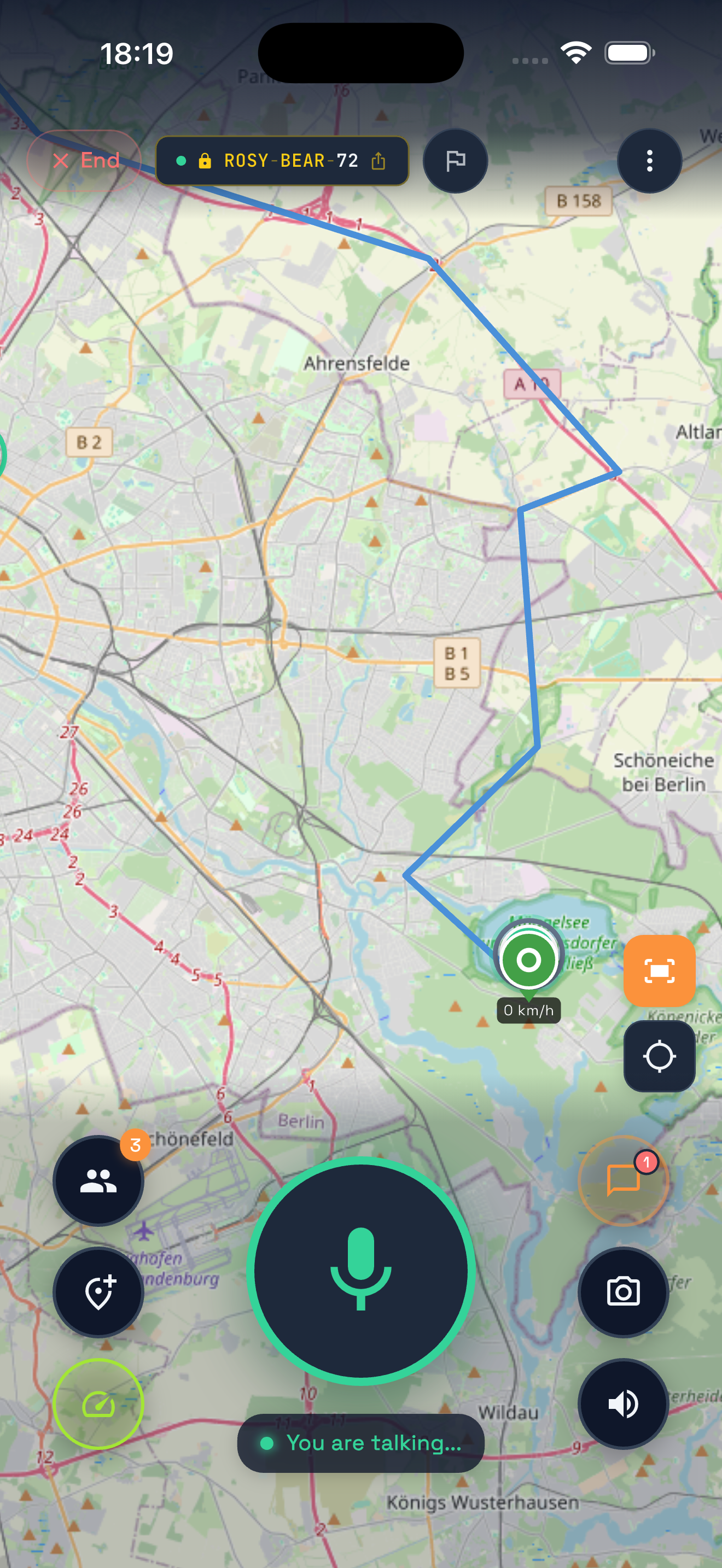 Push-to-Talk - Hold to talk, release to listen