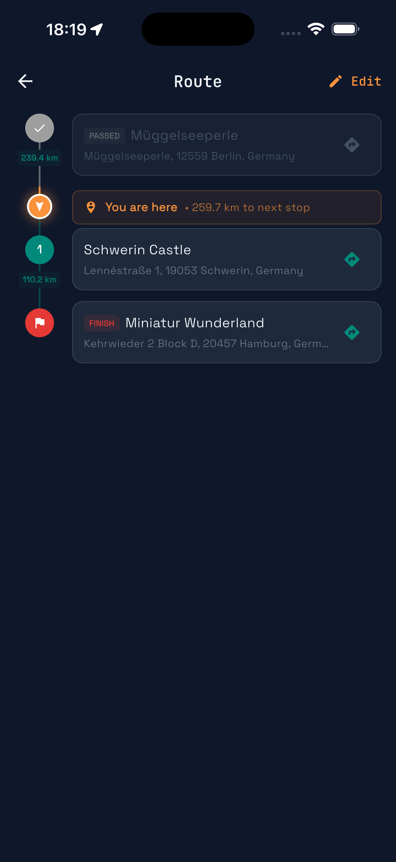 Route Planning - Share waypoints with your convoy